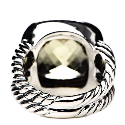 David Yurman Sterling Silver Diamond Lemon Citrine 14mm Albion Ring 54 7 4 of 5