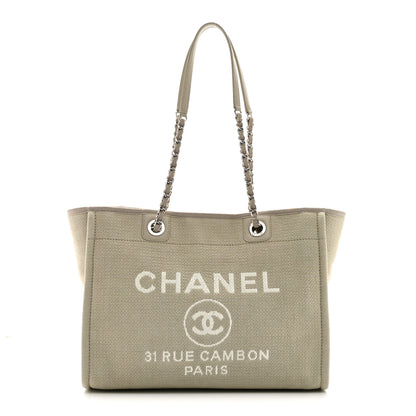 Chanel Mixed Fibers Small Deauville Tote Beige 1 of 11