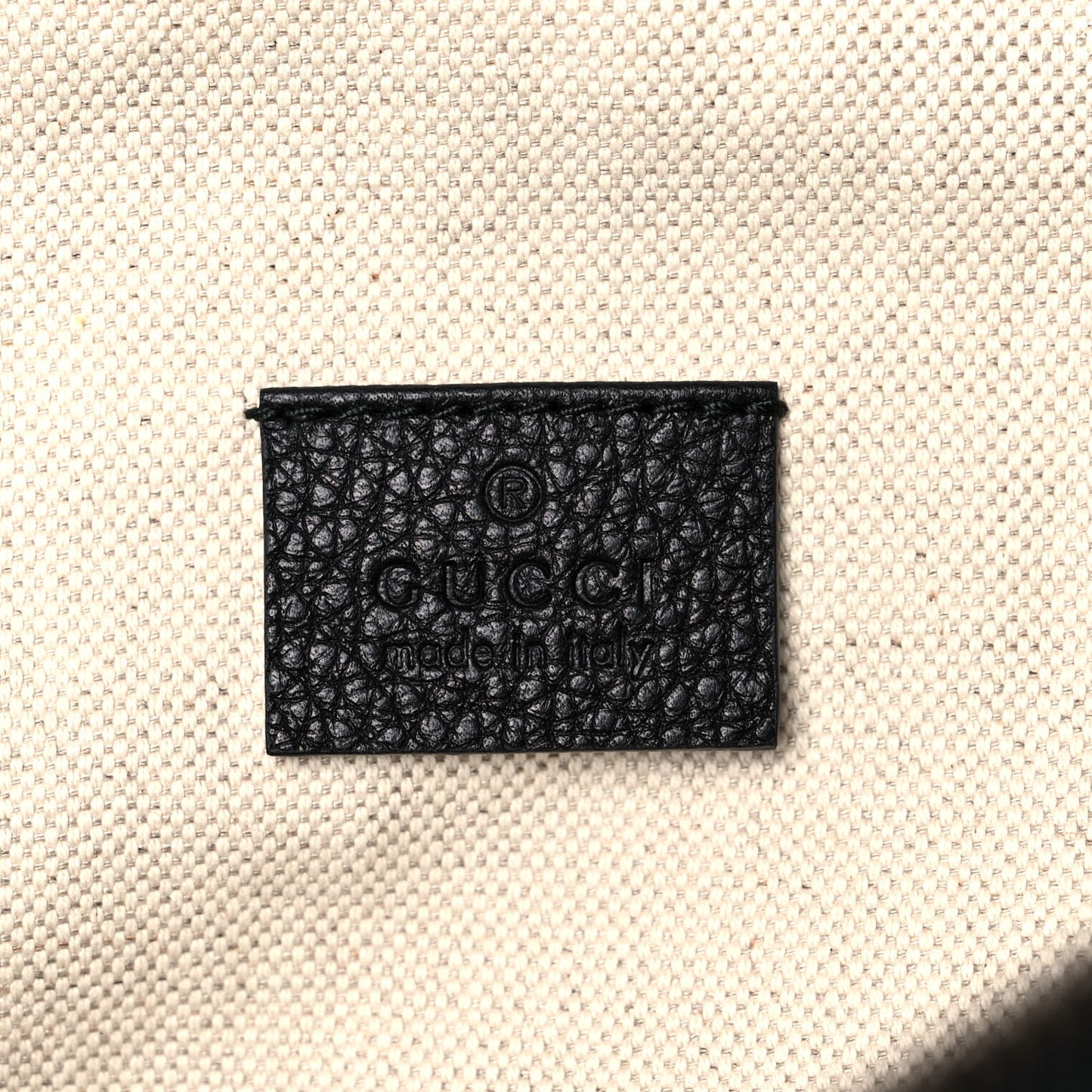 Grained Calfskin Logo Belt Bag Black