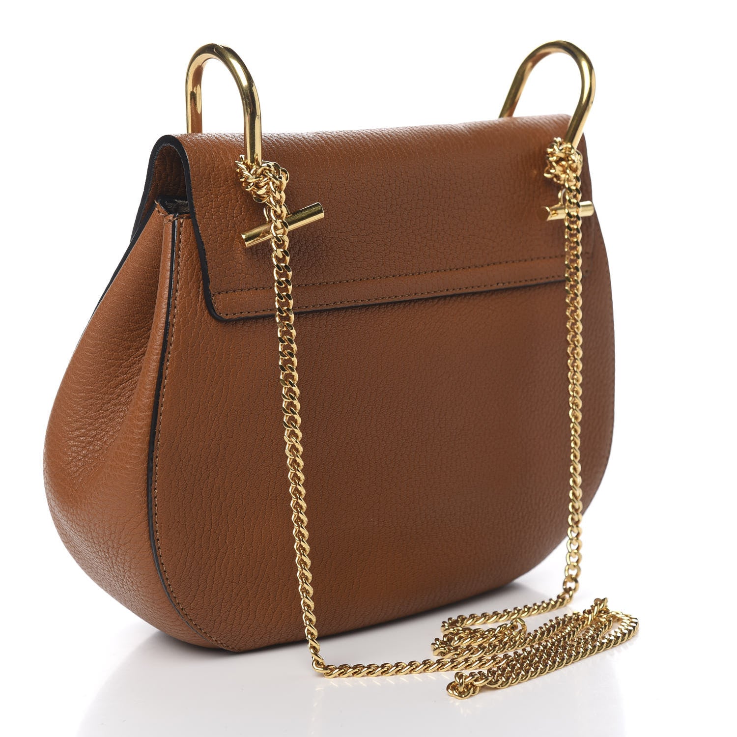 Chloe Grained Lambskin Drew Shoulder Bag Caramel 2 of 12