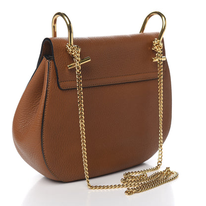 Chloe Grained Lambskin Drew Shoulder Bag Caramel 2 of 12
