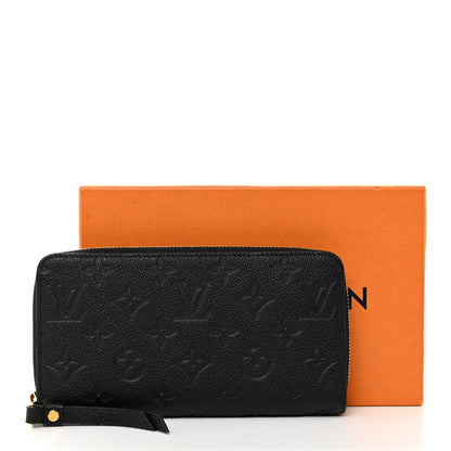 Louis Vuitton Empreinte Zippy Wallet Black 8 of 8