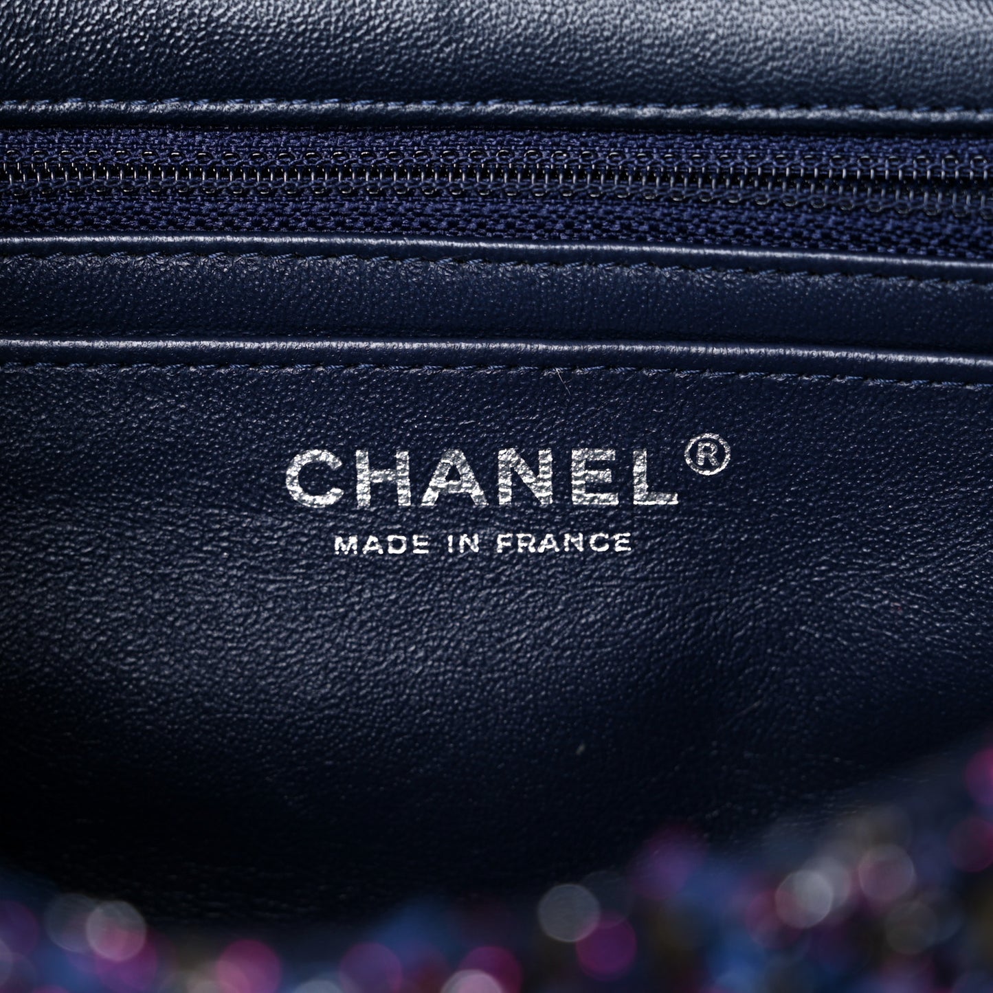 Tweed Quilted Mini Rectangular Flap Blue Purple Khaki Pink