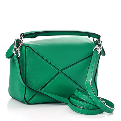 Loewe Calfskin Mini Puzzle Bag Jungle Green 3 of 8