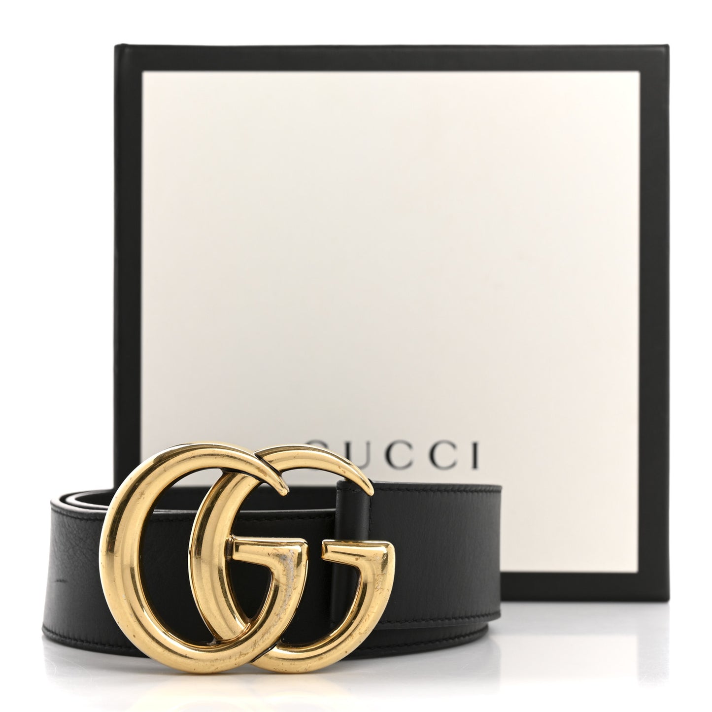 Calfskin Double G 40mm Belt 75 30 Black