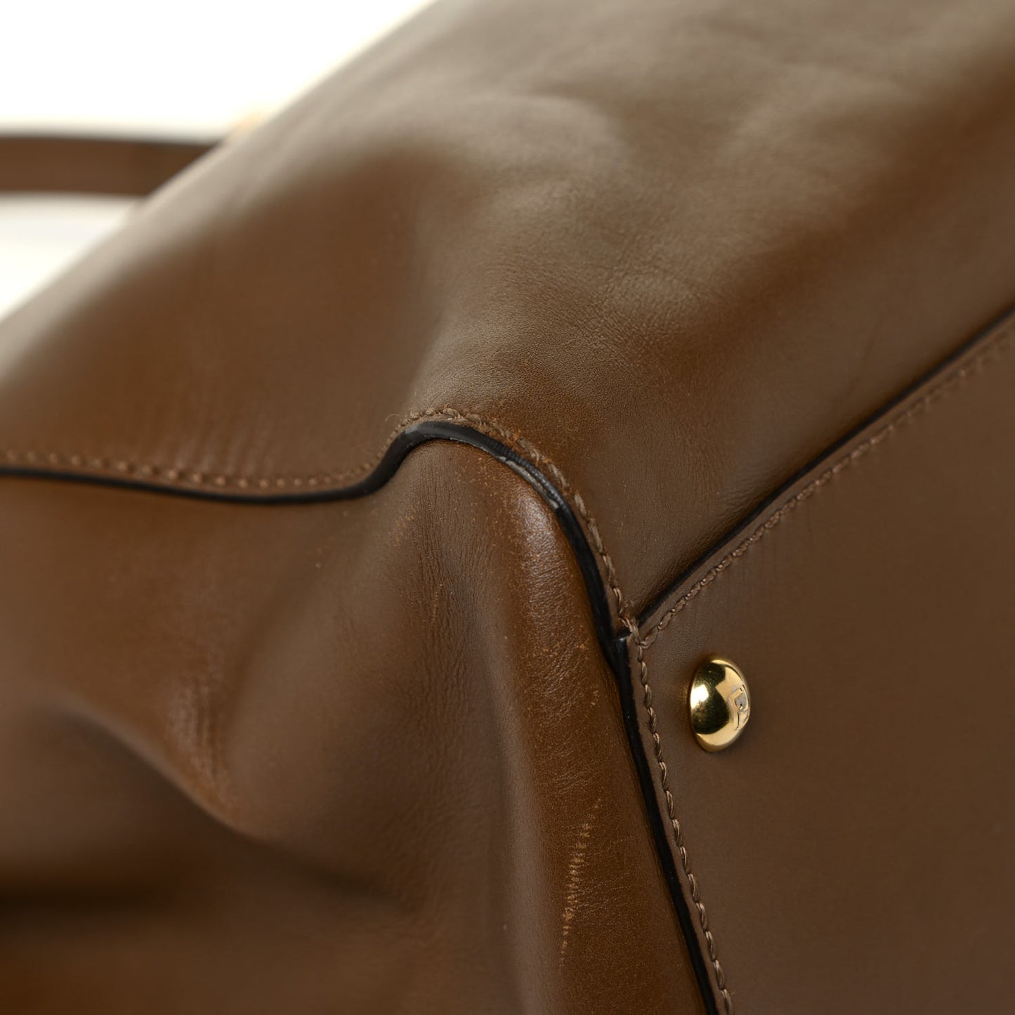 Vitello Morgan Fabric Jacquard Pequin Large Peekaboo Iconic Satchel Foresta Tobacco Black
