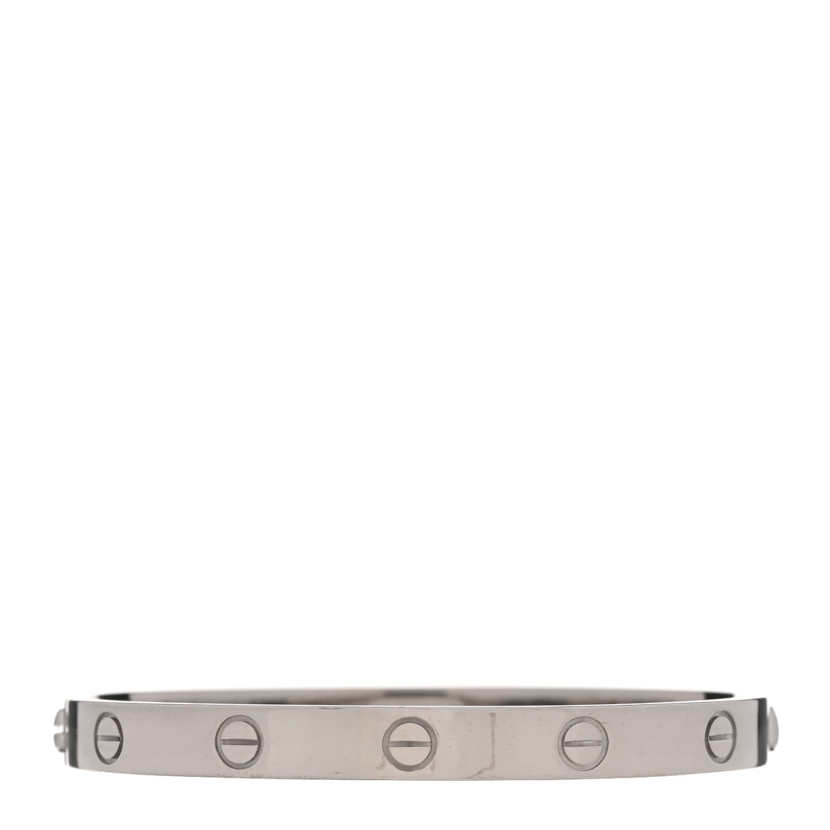 Cartier 18K White Gold LOVE Bracelet 17 2 of 7