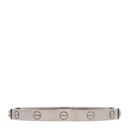 Cartier 18K White Gold LOVE Bracelet 17 2 of 7