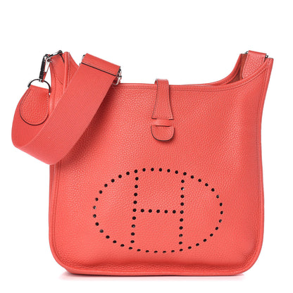 Hermes Taurillon Clemence Evelyne III PM Rose Jaipur 1 of 13