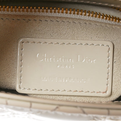 Christian Dior Patent Cannage Mini Lady Dior Latte 6 of 12
