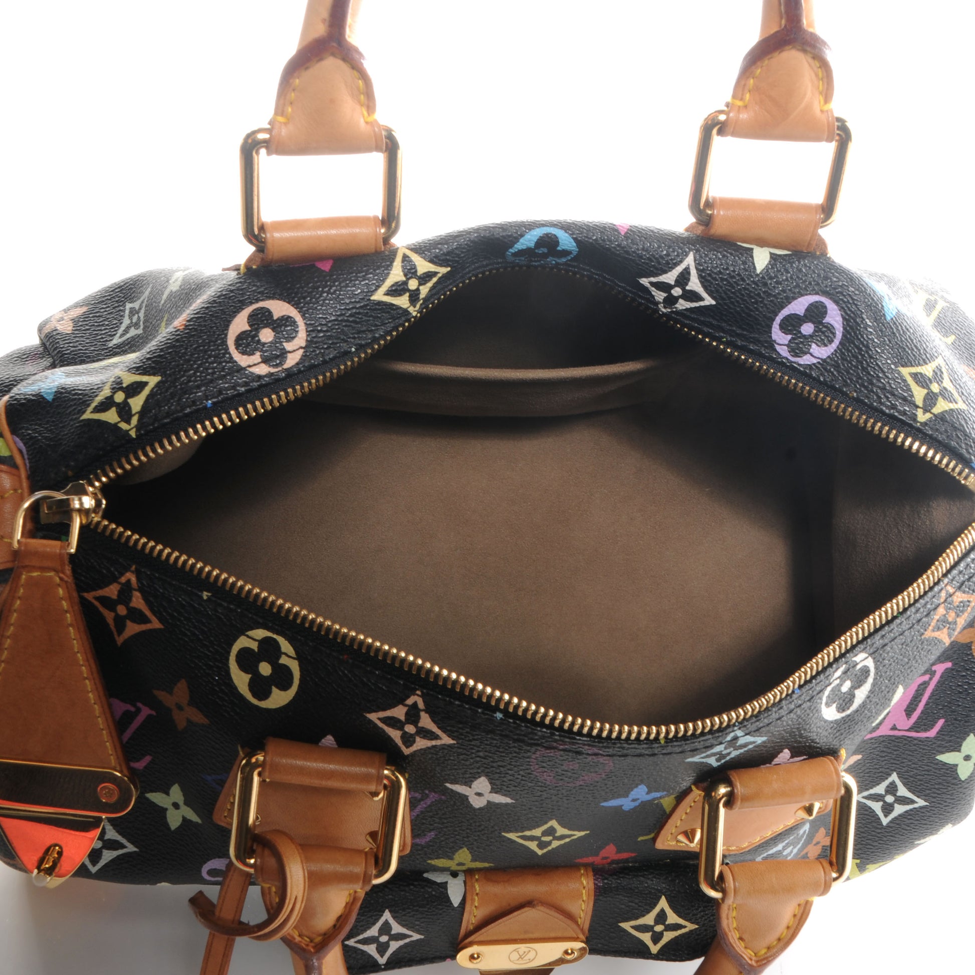 Louis Vuitton Monogram Multicolor Speedy 30 Black 5 of 8