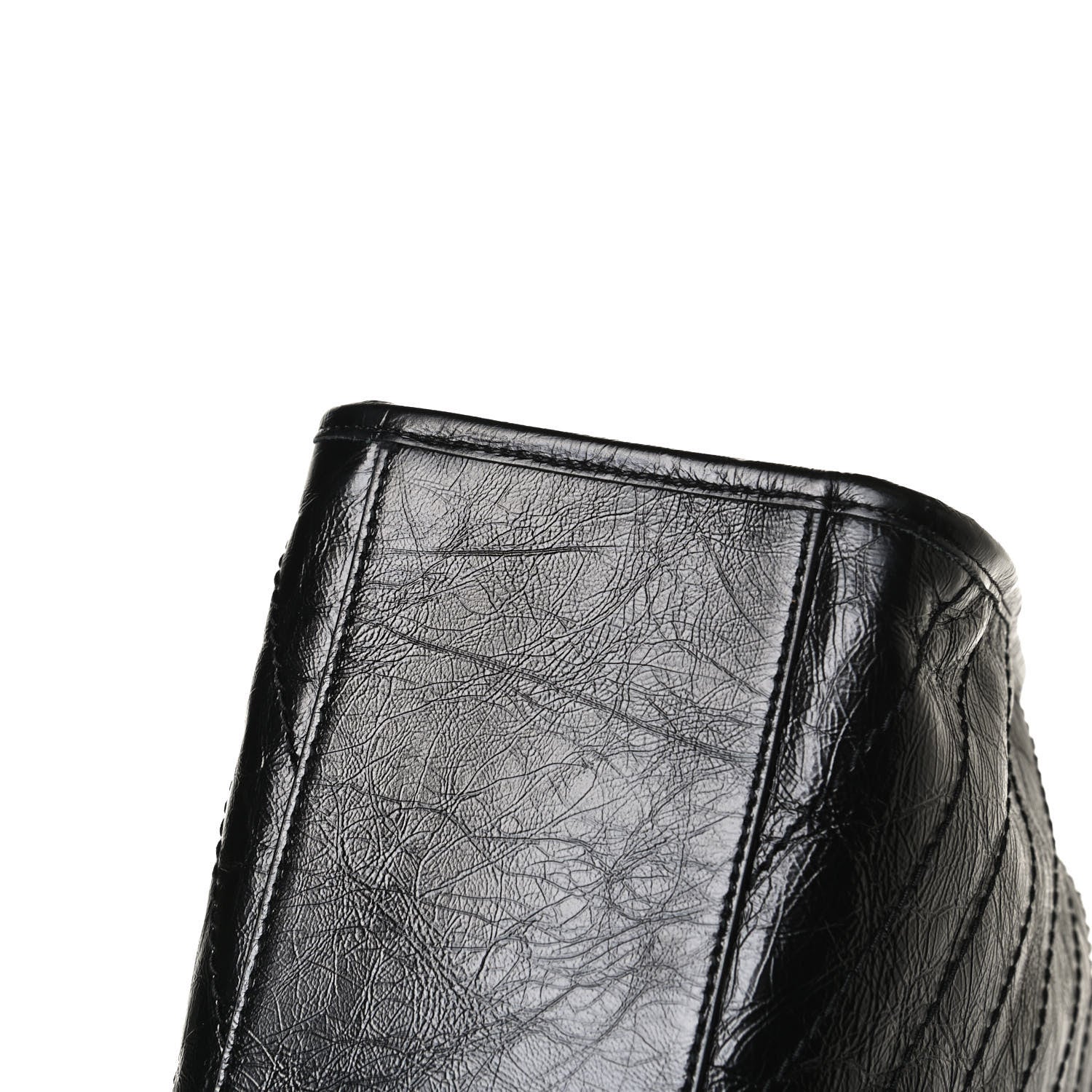 Saint Laurent Crinkled Calfskin Matelasse Monogram Large Niki Shopper Tote Black 14 of 16