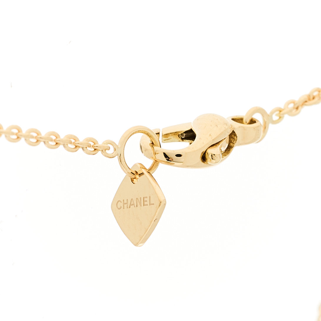 18K Yellow Gold Coco Crush Round Pendant Necklace
