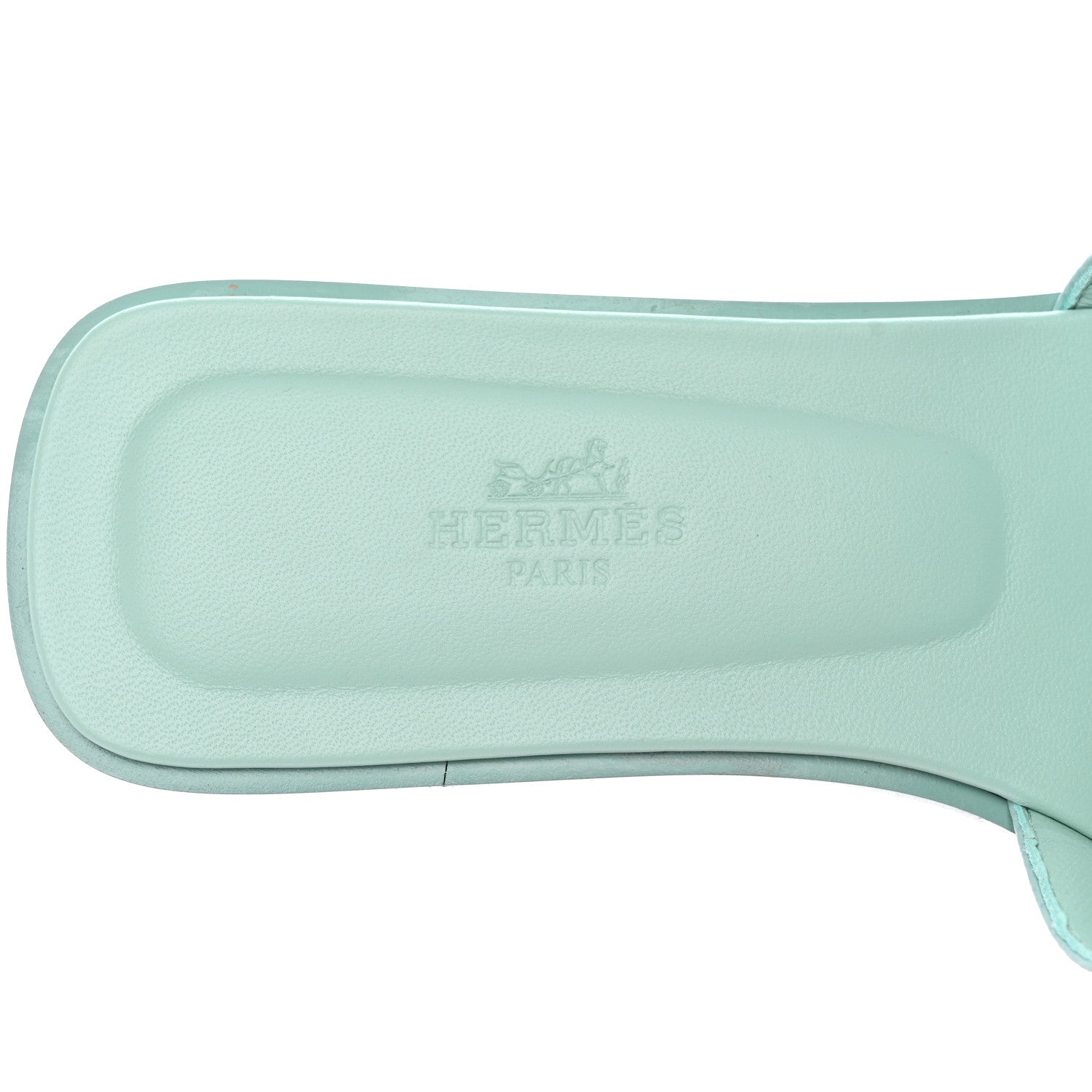 Hermes Epsom Oran Sandals 37 Vert Embrun 9 of 13