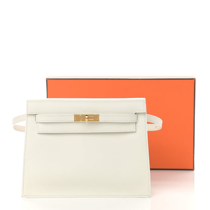 Hermes Evercolor Kelly Danse II Belt Bag White 11 of 11