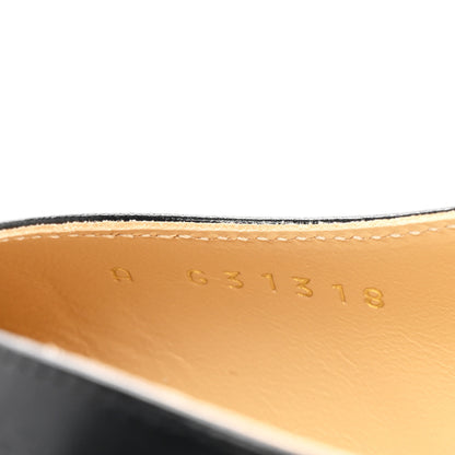 Chanel Goatskin Grosgrain Cap Toe CC Slingback Pumps 37.5 Black 8 of 9