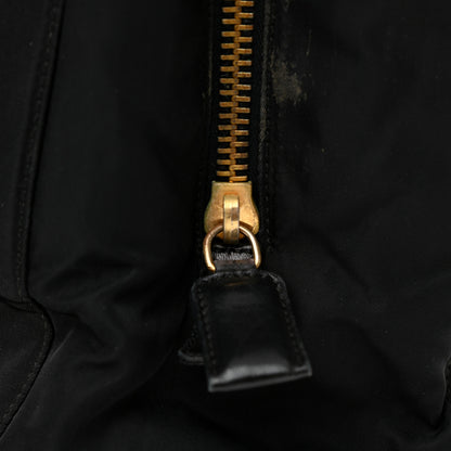 Prada Tessuto Nylon Chain Shoulder Bag Black 12 of 15