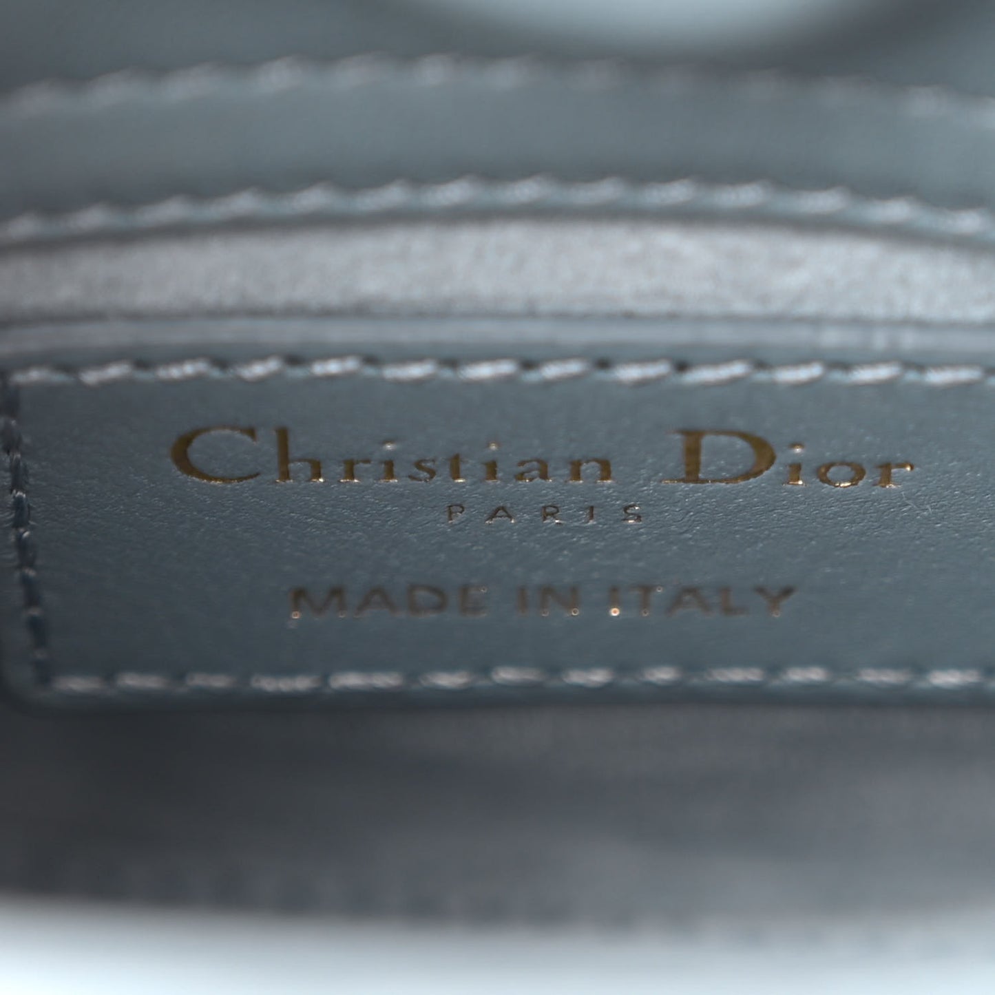 Lambskin Cannage Micro Lady Dior Cloud Gray