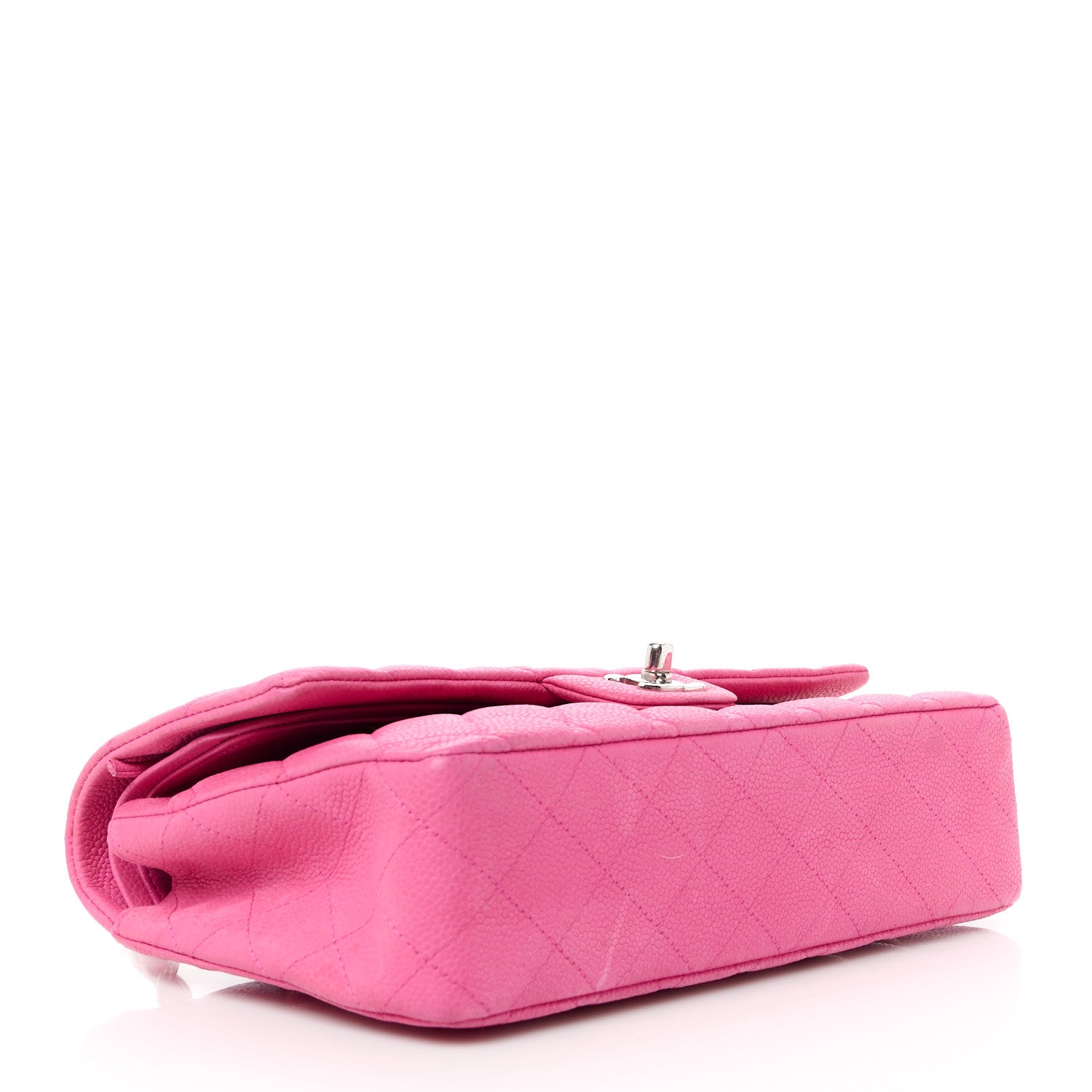 Chanel Iridescent Caviar Quilted Medium Double Flap Pink 4 of 13