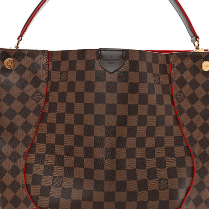 Louis Vuitton Damier Ebene Caissa Hobo Cherry 7 of 10