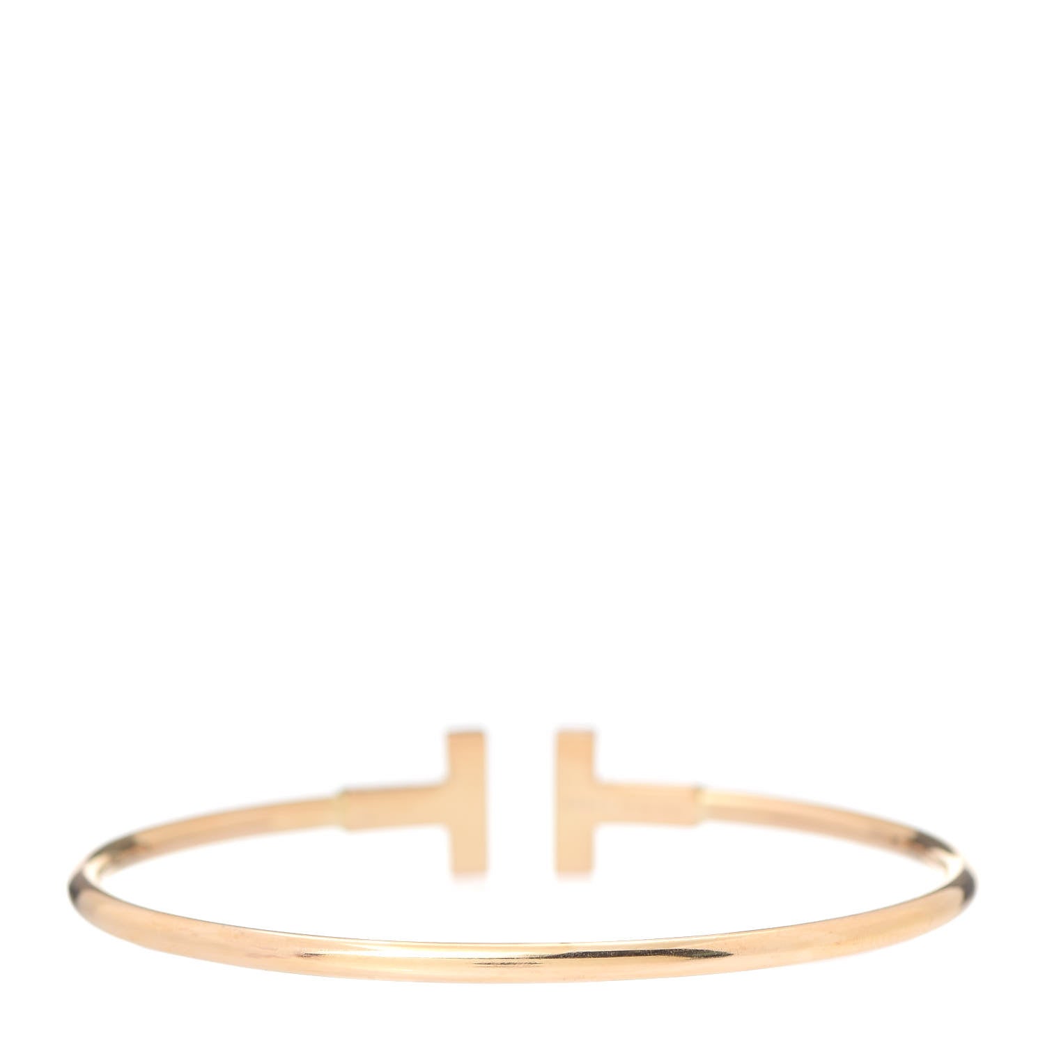 Tiffany 18K Yellow Gold T Wire Bracelet 3 of 5