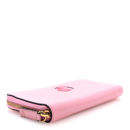 Versace Calfskin Medusa Zip Wallet Pink 4 of 6