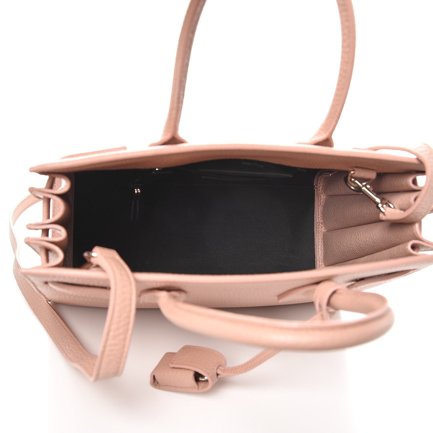 Grained Calfskin Baby Sac De Jour Pale Pink
