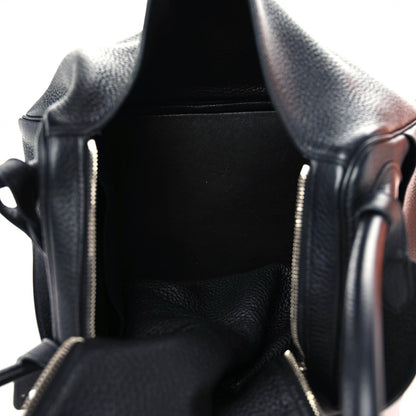 Hermes Taurillon Clemence Lindy 34 Black 5 of 12