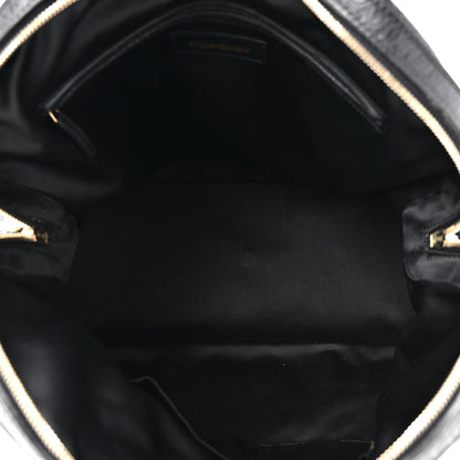 Saint Laurent Calfskin Snakeskin Embossed Oversized Muse Black 5 of 12