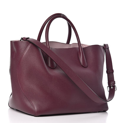 Christian Dior Supple Grained Calfskin Large Open Bar Tote Purple 3 of 11