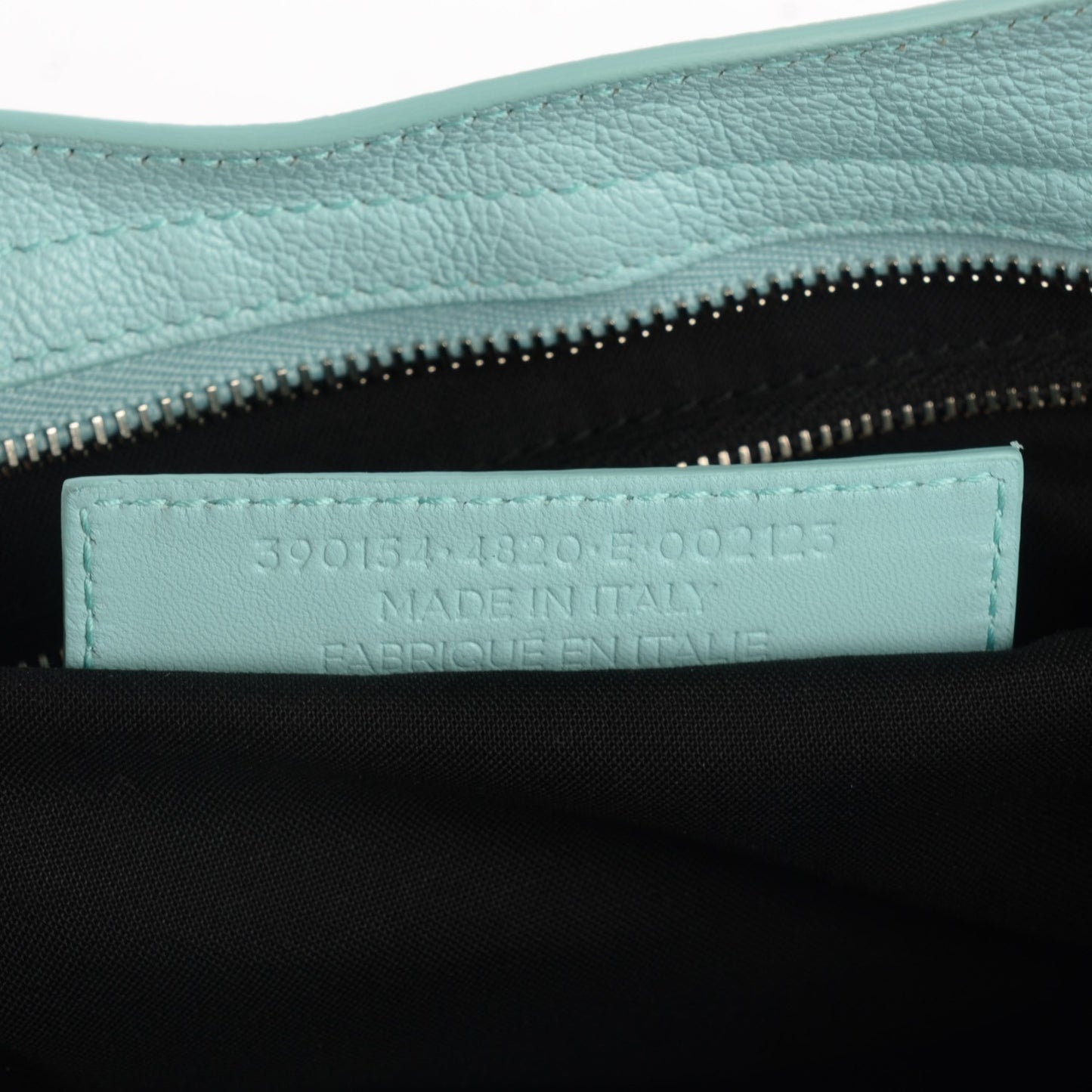 Chevre Silver Metallic Edge Hardware City Bleu Maldives