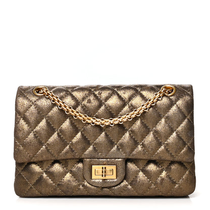 Chanel Iridescent Calfskin Quilted 2.55 Reissue 225 Flap Gold 1 of 11