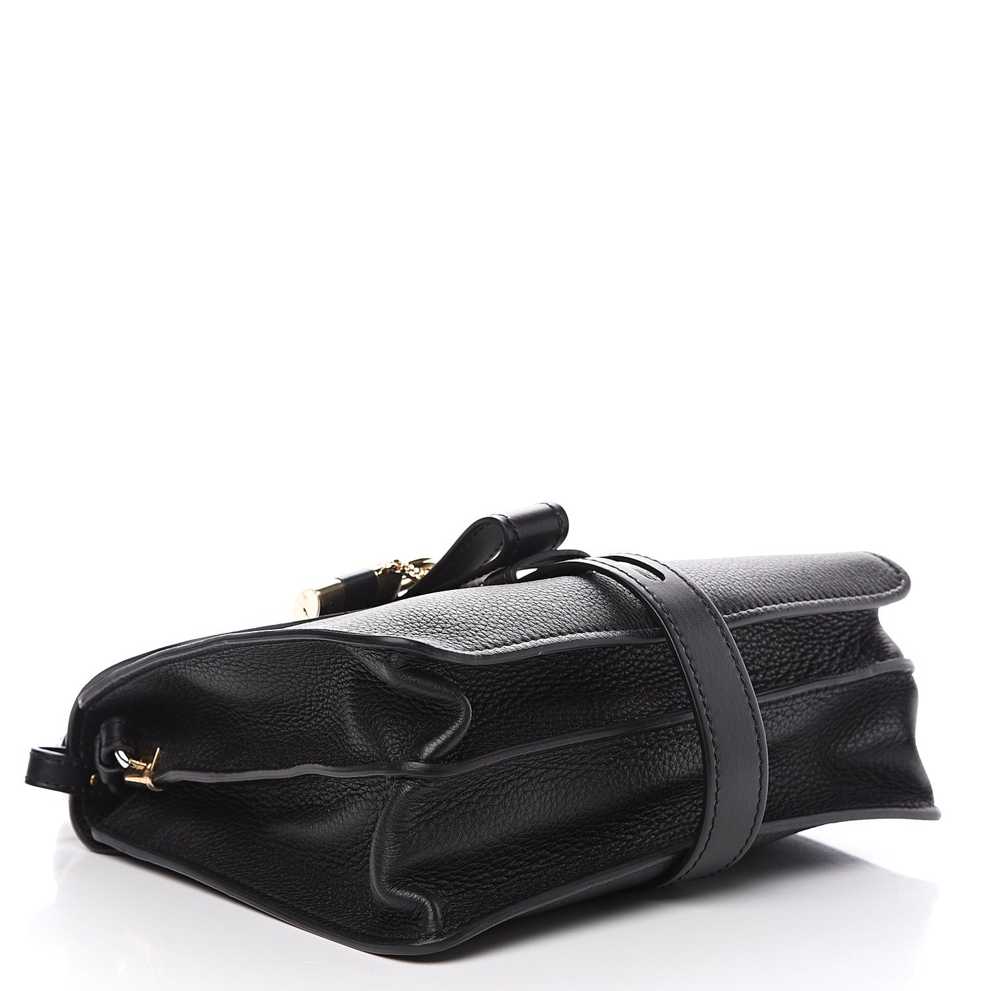 Grained Calfskin Medium Aby Day Shoulder Bag Black