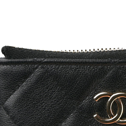Chanel Mesh Shiny Lambskin Clutch With Chain Black 14 of 15