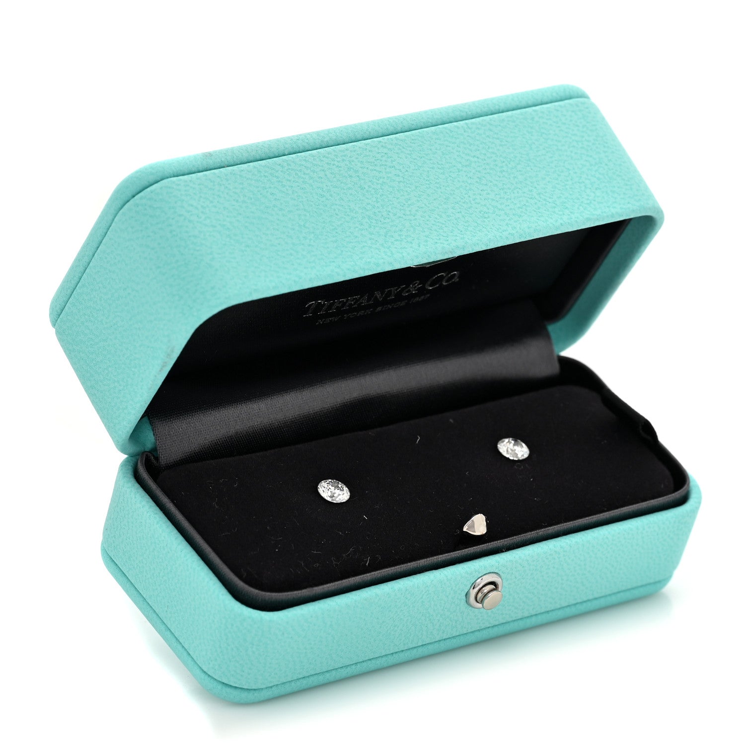 Tiffany X PHARRELL Platinum Metal Diamond 1.17ctw TItan Stud Earrings 6 of 6