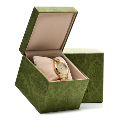Gucci Stainless Steel 38mm G-Timeless Diamante Quartz Watch Gold 6 of 6
