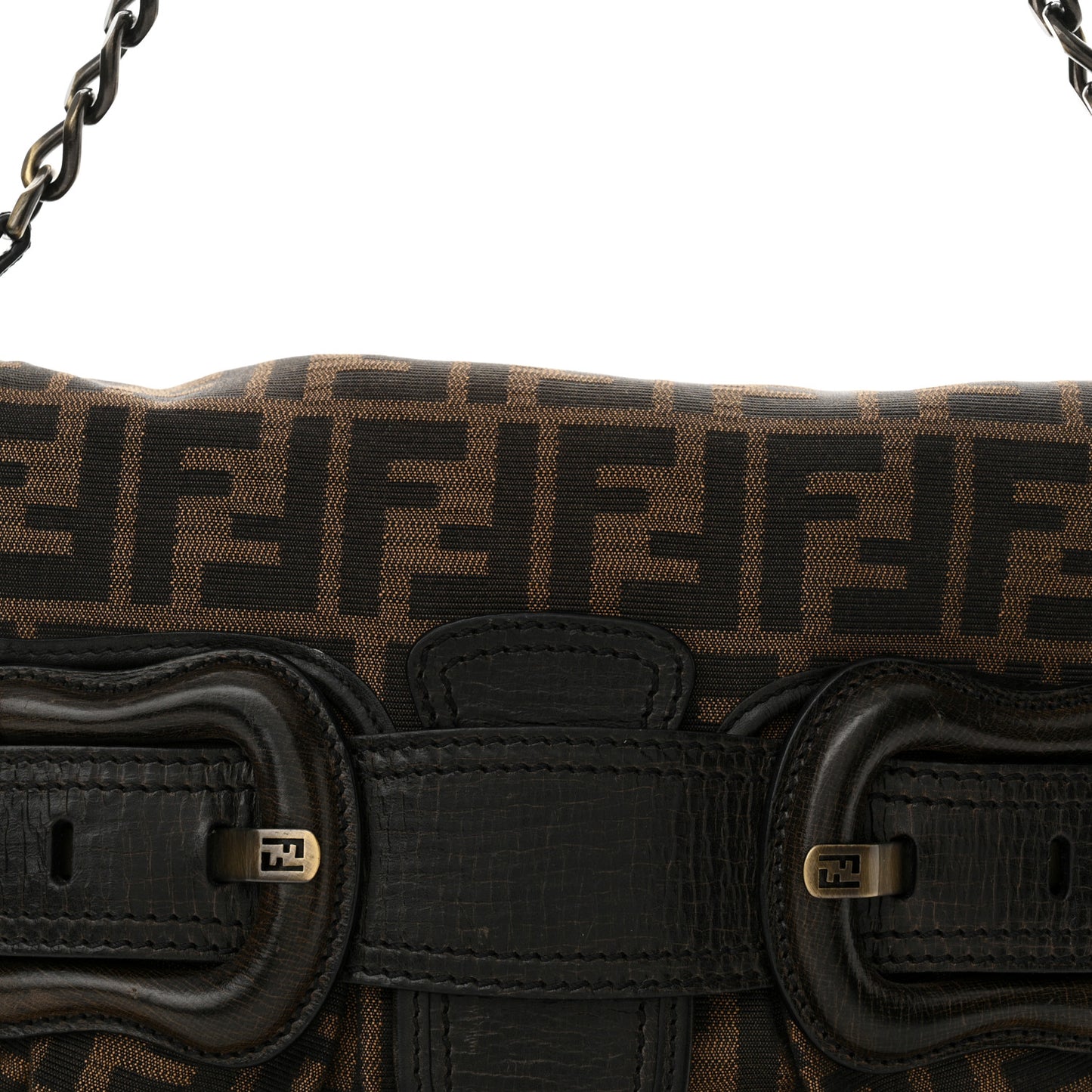 Zucca B Bis Flap Bag Tobacco Castagna