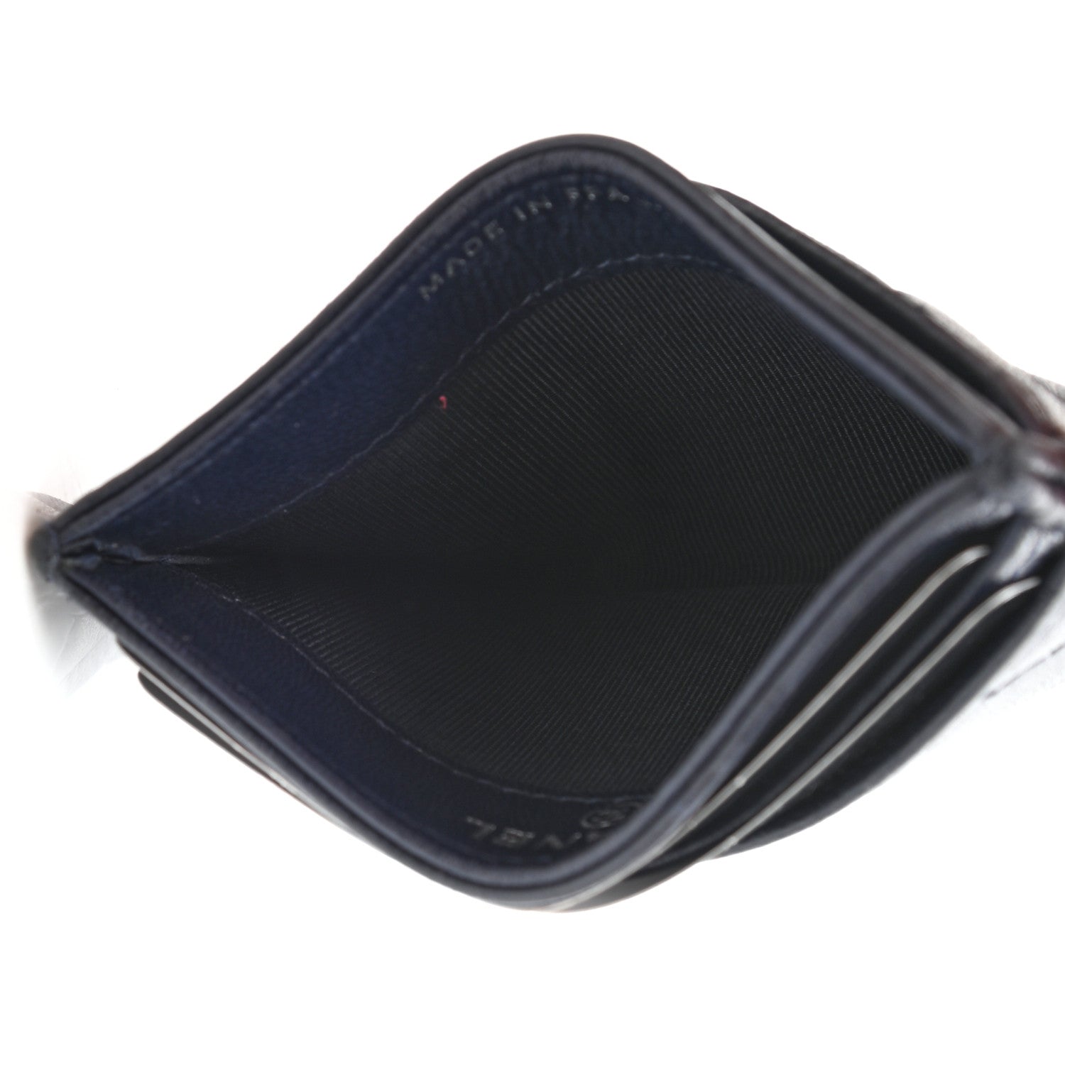 Chanel Lambskin Quilted Card Holder Blue 5 of 11