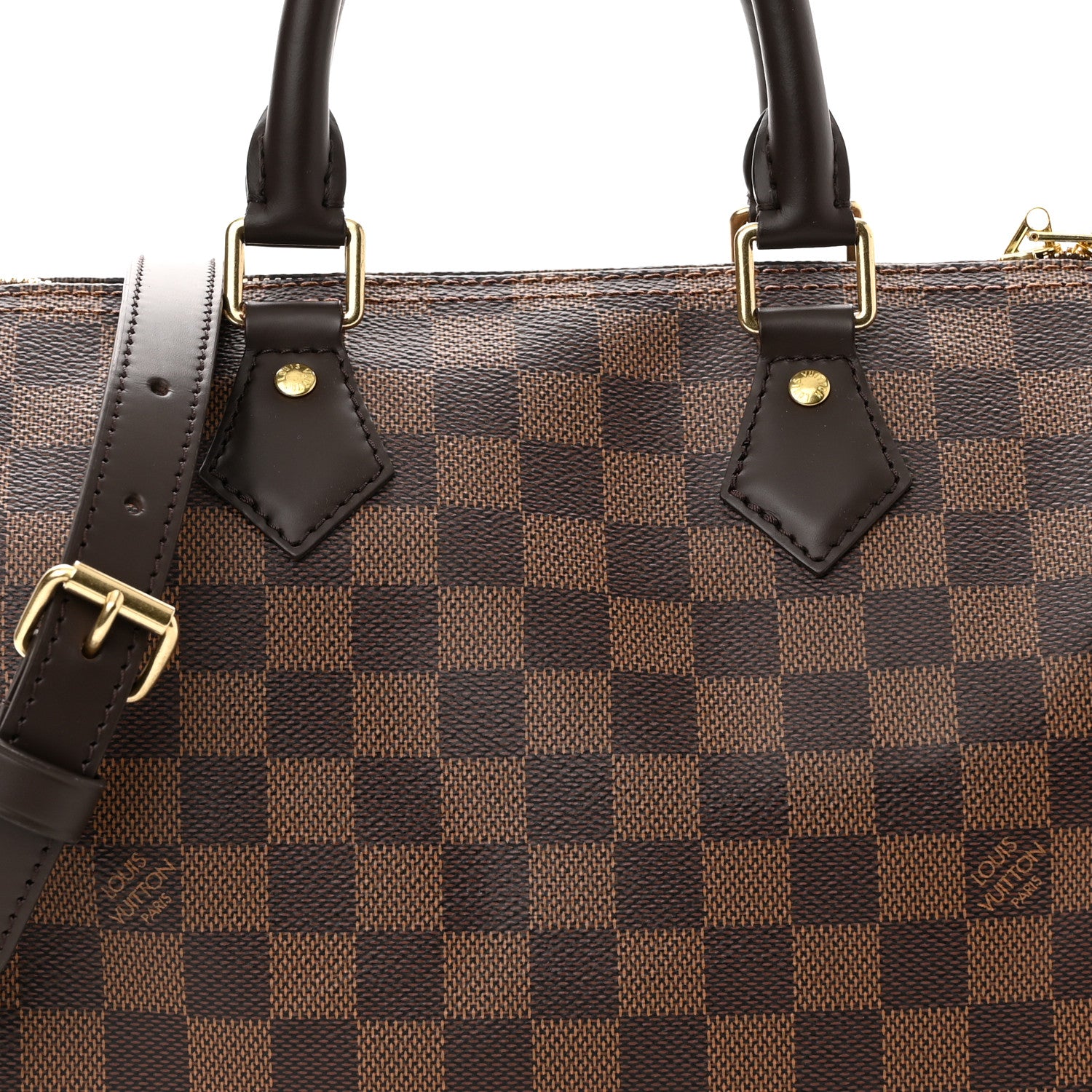 Louis Vuitton Damier Ebene Speedy Bandouliere 25 7 of 9