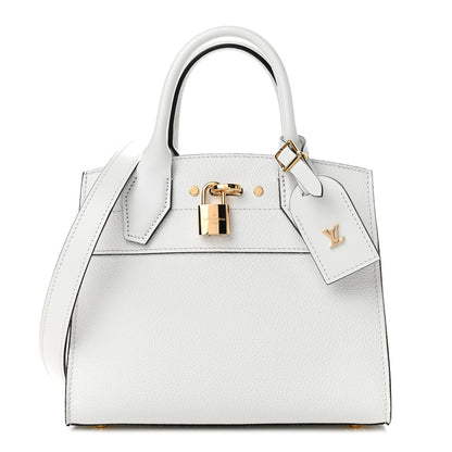 Louis Vuitton Calfskin City Steamer Mini White 1 of 8