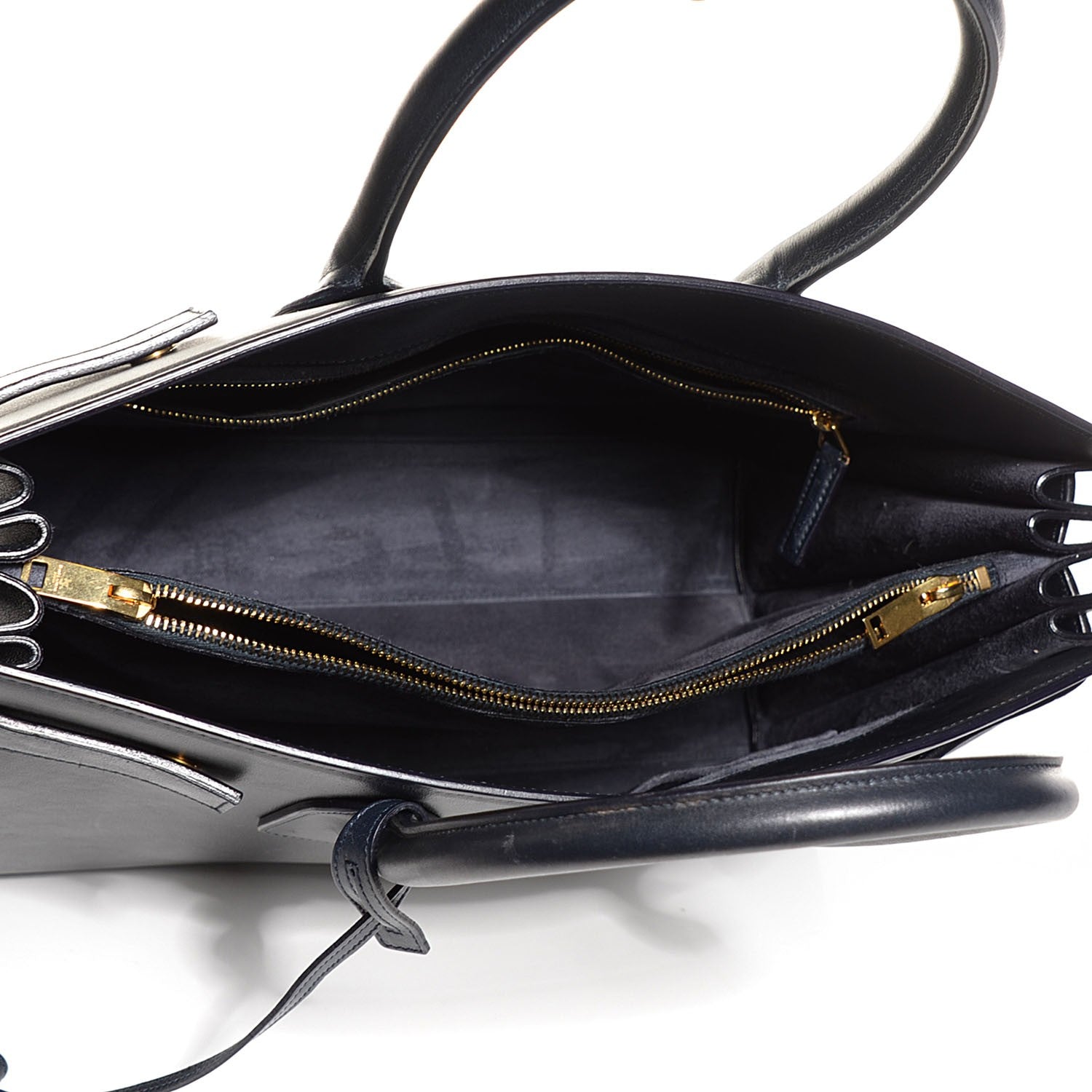 Saint Laurent Calfskin Large Sac de Jour Carryall Navy Blue 5 of 9