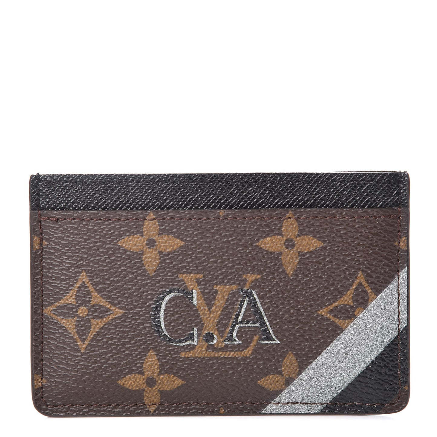 Monogram My LV Heritage Card Holder Black Gris