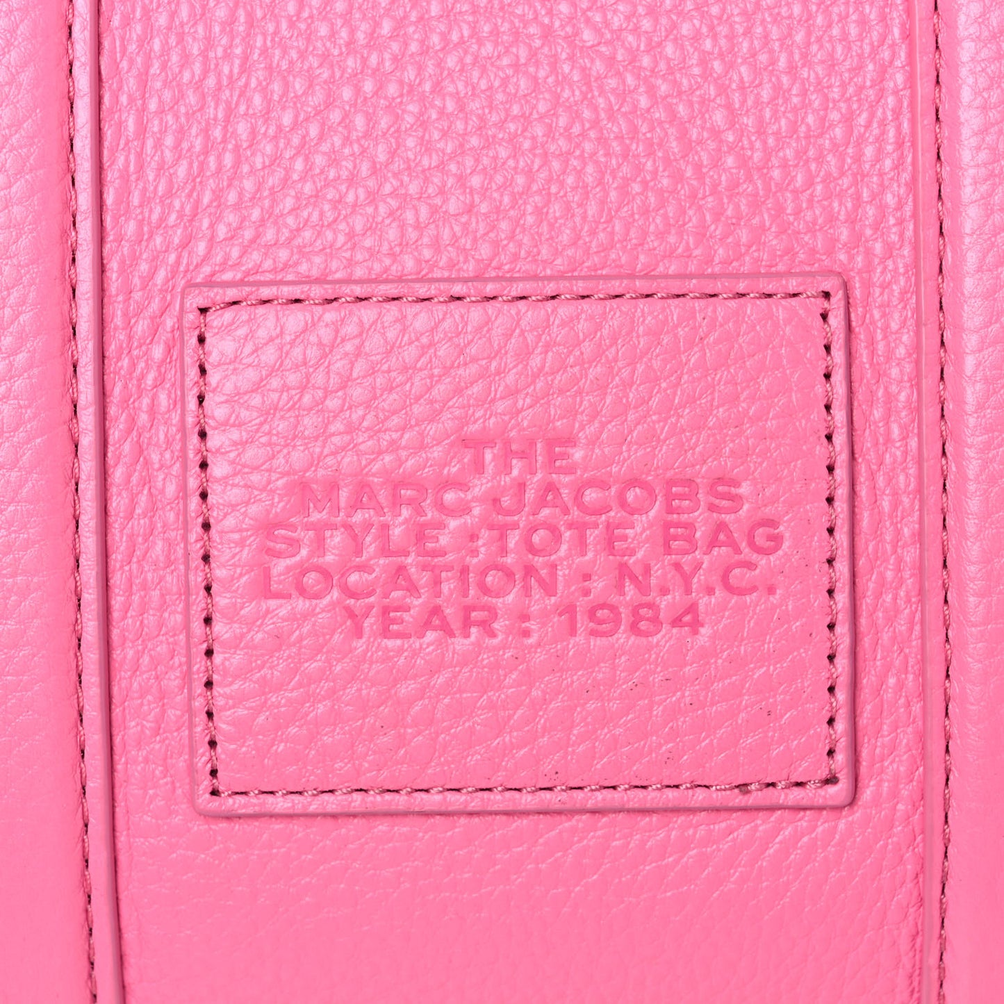 Grained Calfskin Small The Tote Bag Pink