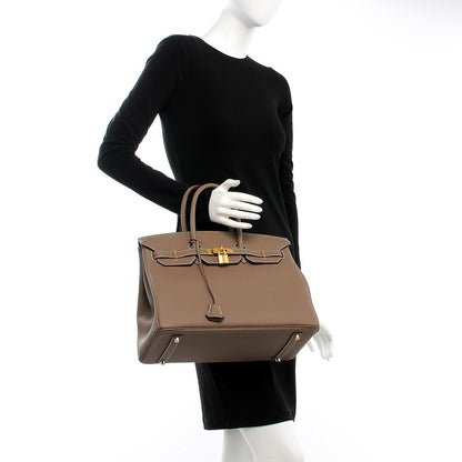 Hermes Togo Birkin 35 Etoupe 2 of 38