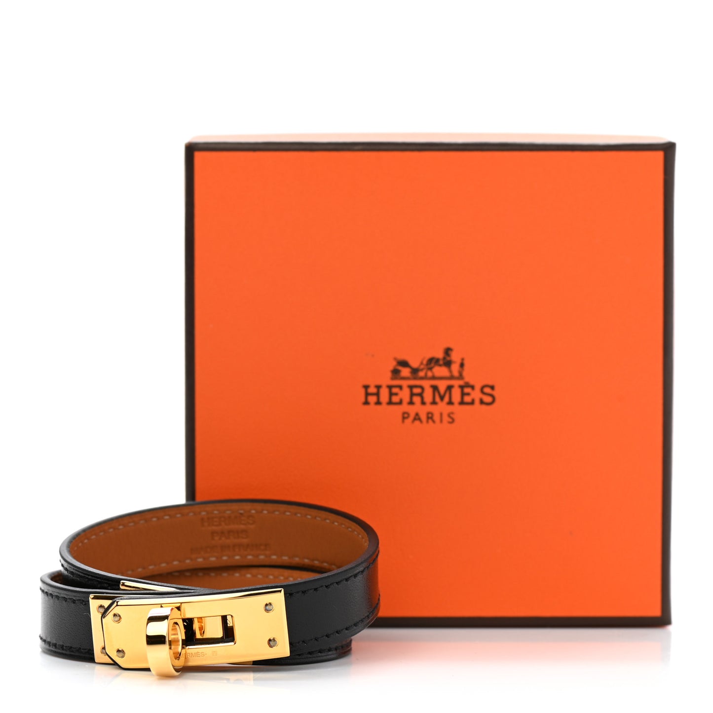Box Kelly Double Tour Bracelet T2 Black