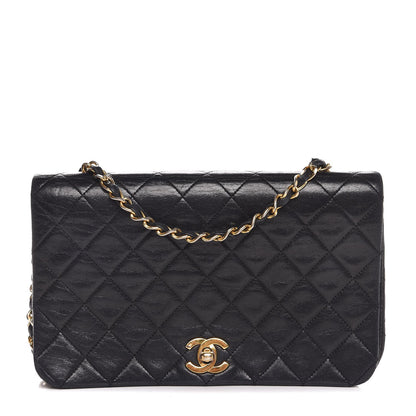 Chanel Lambskin Quilted Small Single Flap Black 1 of 8