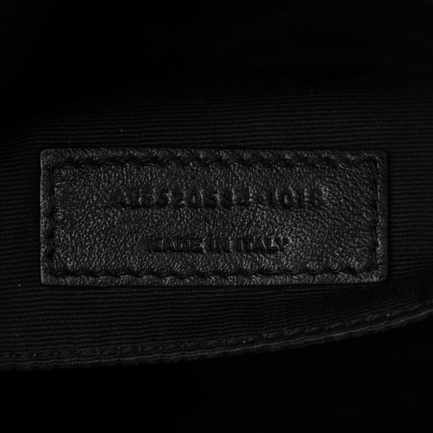 Calfskin Matelasse Monogram Monochrome Lou Camera Bag Black