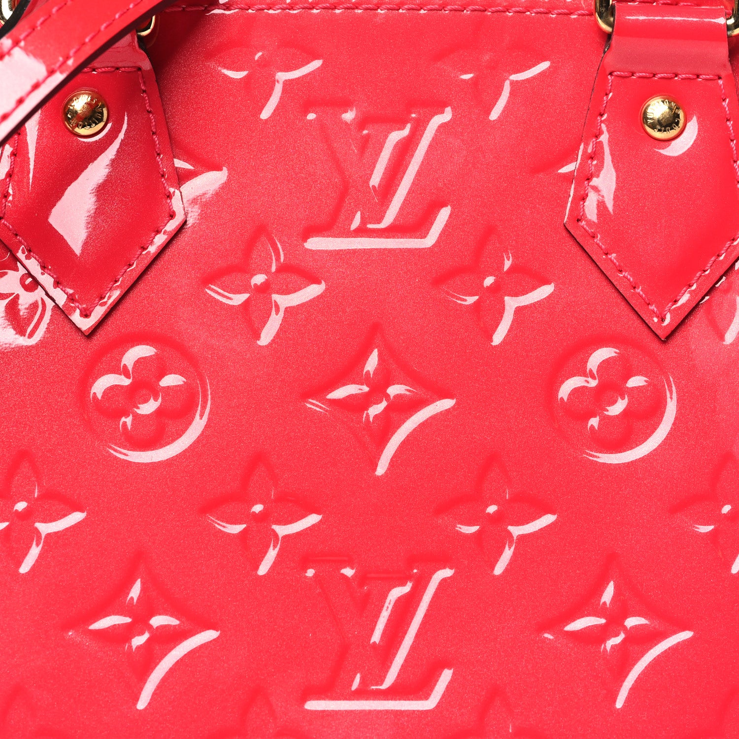 Louis Vuitton Vernis Alma BB Hot Pink 7 of 9