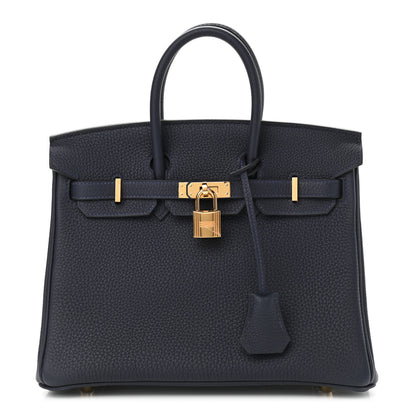 Hermes Togo Birkin 25 Bleu Nuit 1 of 11
