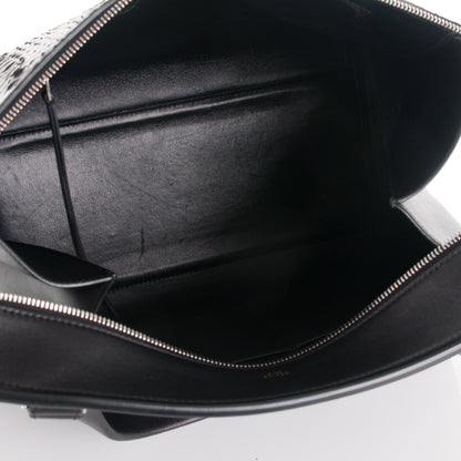 Celine Python Smooth Calfskin Medium Edge Shoulder Bag Black 5 of 6